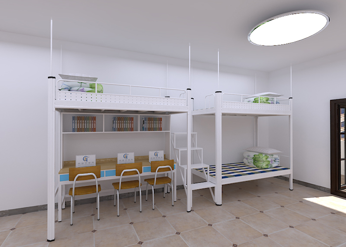 雙層鐵床廠商:學(xué)生宿舍床的安全性和牢固性是極其重要！